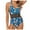 Blue, variant on VerPetridure One Piece Swimsuit Women Women Flowers Floral Print Bikini One Piece Swimwear Push Up Swimsuit Bathing Suit
