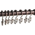thumbnail image 3 of Utopia Alley Shower Hooks - Double Shower Curtain Rings for Bathroom - Rust Resistant Shower Curtain Hooks for Shower Curtain - Double Roller Shower Curtain Hooks - Set of 12, Oil Rubbed Bronze, 3 of 7
