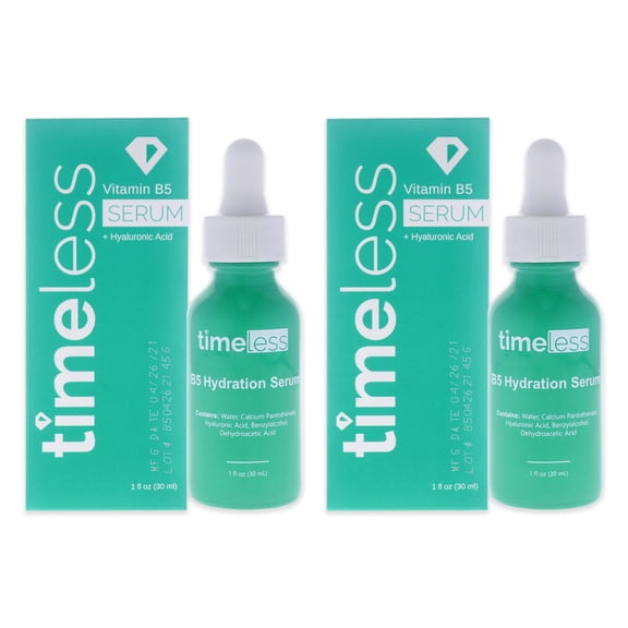 Timeless Vitamin B5 Hydration Serum - Pack of 2, 1 oz Serum