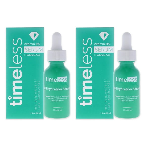 Vitamine B5 Sérum d'Hydratation par Timeless pour Unisexe - 1 oz Sérum - Pack de 2