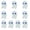 B, variant on YuanGuangQ Halloween Glow In The Dark Ghost Doll 20 Pack, Mini Micro Landscape Horror Decorations, DIY Spooky Ornament for House Party