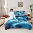 thumbnail image 4 of Feelyou Rustic Wolf Animal Twin Comforter Sets, Antarctic Aurora Bedding Set, 2 Pieces, 4 of 8