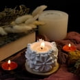 thumbnail image 4 of 3D Flower Embossed Silicone Candlestick Molds for Epoxy Resin Making Candle Holder Tealight Stand Gypsum Decoration, 4 of 12