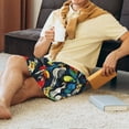 thumbnail image 3 of Fotbe Parrot Pajama Shorts for Men, Men's Pajama Bottoms, Sleepwear,Short Pajama Pants-X-Large, 3 of 9
