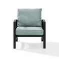 thumbnail image 6 of Crosley Furniture Kaplan Metal & Fabric Patio Arm Chair in Oil Bronze/Mist Green, 6 of 10