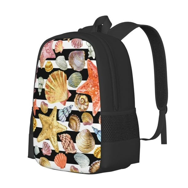 Fotbe Sea Shell Mochila para Hombre y Mujer - Tela Oxford 600D Resistente - Mochila Impermeable de Gran Capacidad para Escuela, Viajes y Senderismo