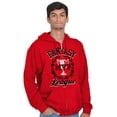 thumbnail image 3 of Fantasy MVP League Sports Fanatic Men's Big & Tall Graphic Zip Up Hoodie Brisco Brands 5X, 3 of 5