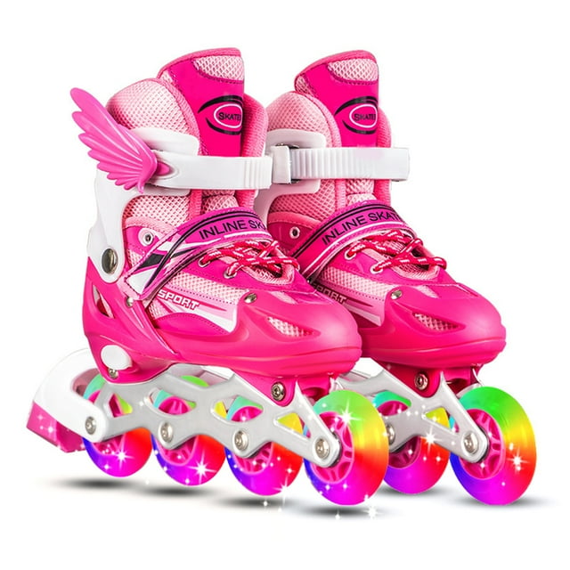 Patines en línea Patines en línea ajustables con ruedas iluminadas para niños y adultos Patines en l Tomshoo Patines en línea