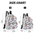 thumbnail image 2 of FORMRS Mini Backpack Purse for Women Travel Daypack Casual Shoulder Bag, Navy Blossom Mosaic, 2 of 7