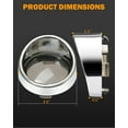 thumbnail image 4 of PBYMT Cache-Objectif de Signal de Fumée 2 Pouces Style Visière en Chrome Compatible avec Harley Touring Dyna Street Glide Road King Road Glide Softail Sportster Custom Cruiser 2000-2024 (4 Pcs), 4 of 4