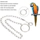 thumbnail image 2 of Cadena de pie de loro, tobillera de entrenamiento de vuelo antimordida de acero inoxidable, arnés de pájaro para loros, guacamayos, grises africanos, periquito, cacatúa, 2 of 5