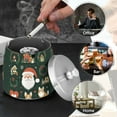 thumbnail image 4 of Yayeee Ashtray with Lid for Cigarette Smokeless Stainless Steel Home Ash Holder, Whimsical Christmas, 4 of 7
