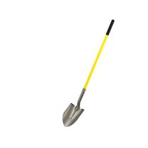 bon 28-108 contractor grade round point shovel with 48-inch straight fiberglass handle