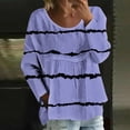 thumbnail image 2 of MEICHEN Womens Long Sleeve Tops Casual Blouses Fall Pleated Trendy Tee Shirts Vacation Fashion Clothes, 2 of 5