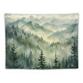 thumbnail image 5 of Shiartex Misty Forest Tapestry, Nature Mountain Tapestry Wall Hanging Watercolor Landscape Wall Tapestries for Bedroom Aesthetic Men Living Room Sage Green Wall Art Home Decor Gift Multi Size Painting, 5 of 6