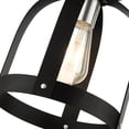 thumbnail image 4 of Livex Lighting 1 Lt Textured Black Petite Semi Flush, 4 of 4