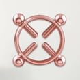thumbnail image 2 of SIfdSeng Stainless Steel Zircon Jewelry Nipple Rings Non Piercing Clamp on for And, 2 of 4