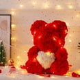 thumbnail image 3 of Oso de peluche de rosas de espuma para manualidades, molde de flores artificiales de poliestireno de 20cm, regalos DIY, decoraciones para bodas y el Día de San Valentín, 3 of 4