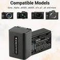 thumbnail image 4 of Watson NP-FV50A Battery – Replacement for Sony NP-FV50 V-Series, 1030mAh, 7.6Wh, Long-Lasting Lithium-Ion Power for Camera & Camcorder, 4 of 8