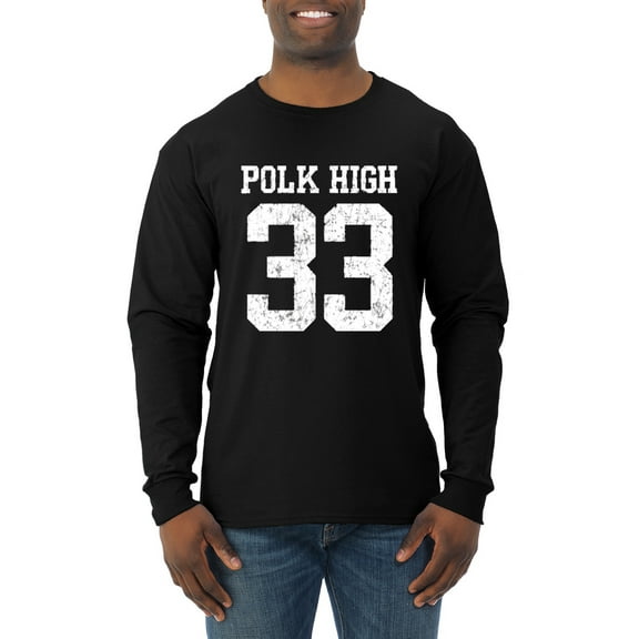 Wild Bobby, Polk High Bundy 33 Married with Children Fan, Pop Culture, Men Long Sleeve Shirt, Black, Small