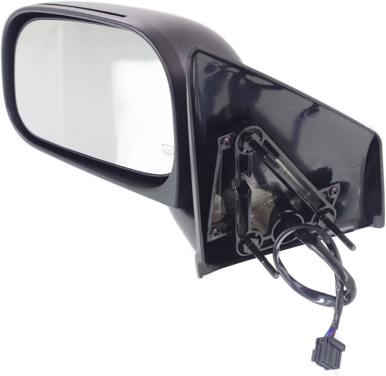 Mirror Compatible With 2004-2009 Dodge Durango Left Driver Side Heated Textured Black Kool-Vue
