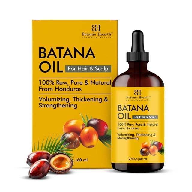 Aceite capilar Botanic Hearth, batana cruda, 100% puro, 60 ml, para el crecimiento