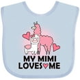 thumbnail image 3 of Inktastic My Mimi Loves Me Llama Girls Baby Bib, 3 of 4