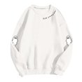 thumbnail image 2 of Spooky Season Halloween Sweatshirts for Women 2025 Cute Ghost Graphic Long Sleeve Crewneck Sweatshirt Pullover Tops, 2 of 5