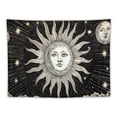 thumbnail image 5 of ONETECH  Sun and Moon Tapestry Aesthetic, Black and White Bohemian Tapestries Mystic Burning Sun Room Wall Hanging decor for Bedroom Decor, 5 of 7