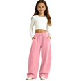 thumbnail image 2 of Angala Big Girls Athletic Pants Curved Leg Sweatpants With Pockets And Drawstring Fall Casual Girls Baggy Trousers, 2 of 6