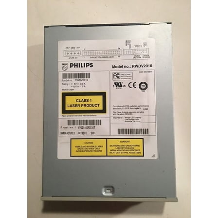 Philips dvd/rw 2000 series rwdv2010 ide internal beige
