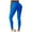 Blue, variant on REORIAFEE Brown Leggings for Women Plus Size High Waist Scrunch Butt Athletic Leggings Solid Print Yoga Pants No See Through Exercise Pants for Running Workout Elastic Tights Coffee M