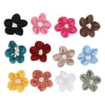 thumbnail image 1 of Decoración de bodas flores falsas manualidades ANGGREK 12 x flores de arpillera, 1 of 7