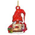thumbnail image 2 of Árbol De Navidad Muñeco De Gnomo De Madera Colgante Invierno Navidad Fiesta Temática País Granja Decoración Para árbol De Navidad Puerta Ventana ANGGREK Christmas Tree Wooden Gnome Pendant, 2 of 6