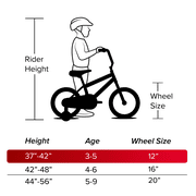 Huffy 12 Marvel Spider-Man Kids Bike, Fits Riders 37 - 42, Red, Youth, Boys