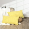 thumbnail image 5 of Home Soft Things 2 Piece Cable Knit Throw Pillow Cover - Jojoba Yellow - 14" x26", 5 of 7