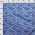thumbnail image 2 of oneOone Viscose Jersey Blue Fabric Geometric African Sewing Material Print Fabric By The Yard 60 Inch Wide, 2 of 5