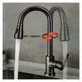 360° Rotating Splash Proof Sink Taps, 2Mode Handle Pull Cold Stainless