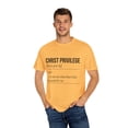 thumbnail image 4 of Inspirational Christianity Privileges Statements Devotees Motivational Religious Advantages Scriptures Line Unisex Garment-Dyed T-shirt, 4 of 4