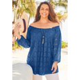 thumbnail image 6 of Catherines Women's Plus Size Stretch Lace Peasant Blouse, 6 of 6