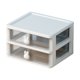 thumbnail image 2 of Caja organizadora de cajones para escritorio | Organizador multifuncional para cosméticos, joyería y papelería | Plástico transparente | Diseño apilable y a prueba de suciedad | 6.69x5.71x4.33 in, 2 of 6