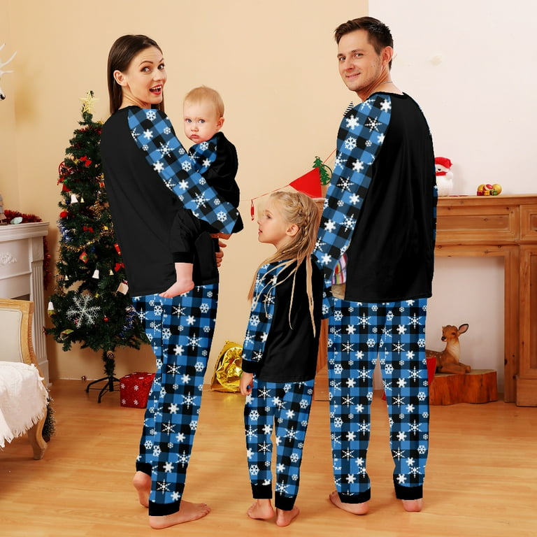 SIENTICE Christmas Family Matching Pajamas Sets Christmas Elk Printed Sleepwear for Baby Boys Girls Women Men Men 4XL Walmart