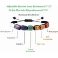 thumbnail image 3 of 7 Chakra Balancing Bracelet with Healing Crystals | Adjustable Energy Stone Wristband for Women by Arlenza, 3 of 5