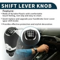 thumbnail image 3 of Unique Bargains 6 Speed Manual Gear Shifter Knob for Skoda Octavia II Durable Front Automotive Gearbox Stick Shifter Lever Knob Black Plastic 1 Pc, 3 of 6