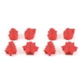 thumbnail image 1 of Ounissouiy 4 piezas de moldes para galletas de Navidad, muñeco de nieve, molde para pastel de Chocolate, galletas, vacaciones, cumpleaños, Rojo 2Conjunto, 1 of 6