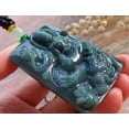 thumbnail image 4 of Certified Green Burma 100% Natural A Jade jadeite Pendant Guanyin Kwan Yin Dragon Necklace 597273 TN, 4 of 11