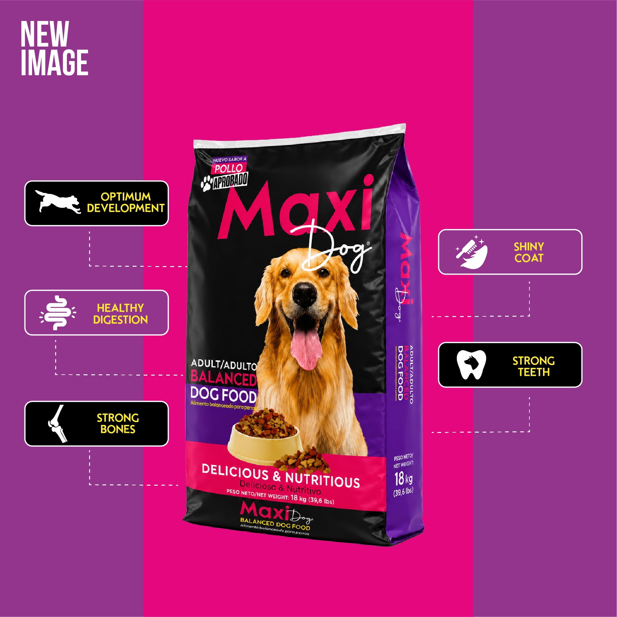 Maxidog Balanced Dog Food 39.6lb