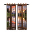 thumbnail image 6 of Lfeey Printed Curtains, Room Darkening Grommet Blackout Curtains, Mountain, 42"x84", 2 Panels, 6 of 6
