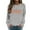 2-Grey, variant on Halloween Spooky Sweatshirts Women Classic Spooky Letter Print Long Sleeve Shirt Halloween Crewneck Pullover Fall Blouse