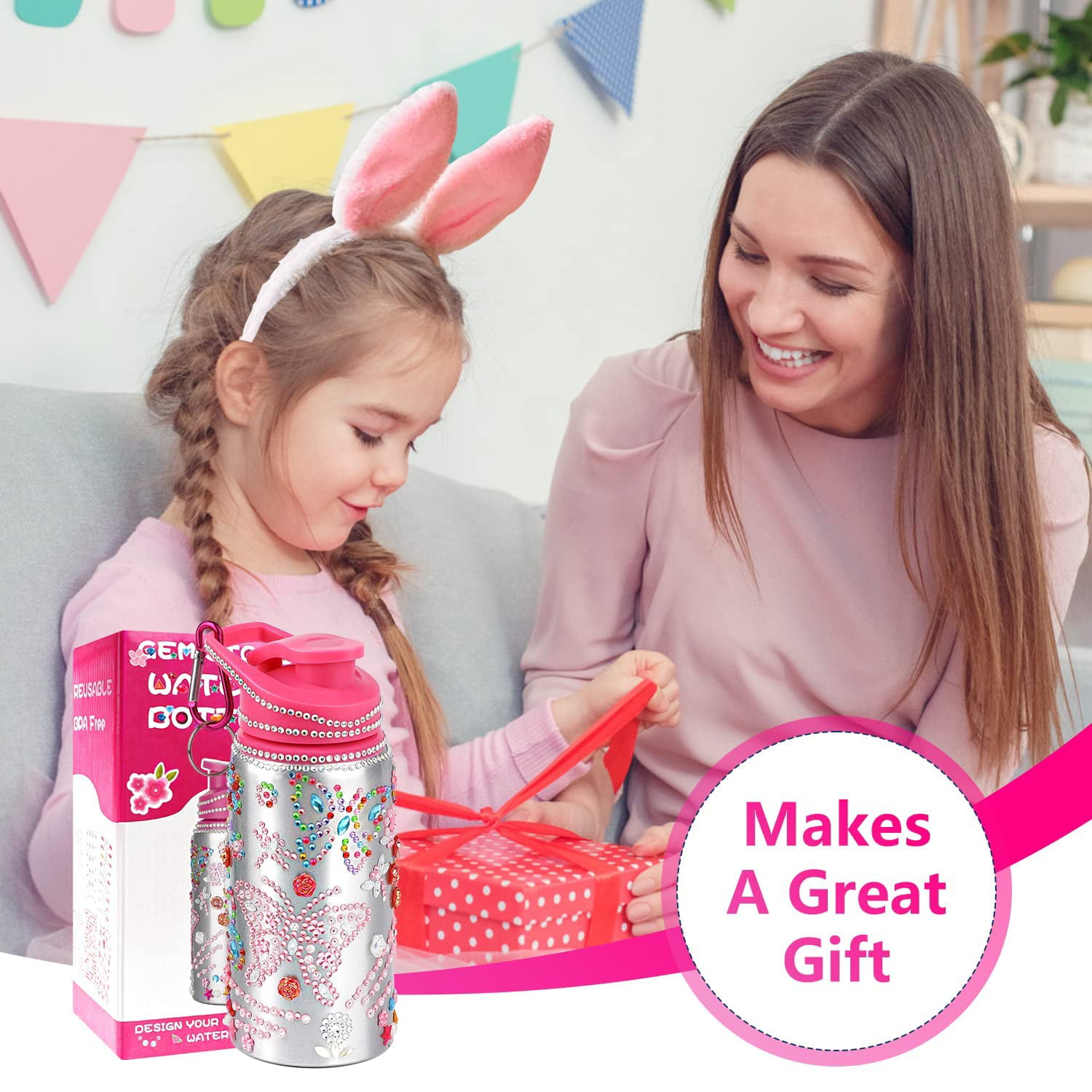 Decorate Your Own Water Bottle for Girls, Cute Arts and Crafts Gifts T –  RokerTime